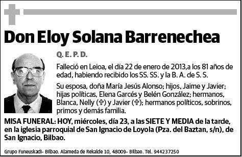 SOLANA BARRENECHEA,ELOY