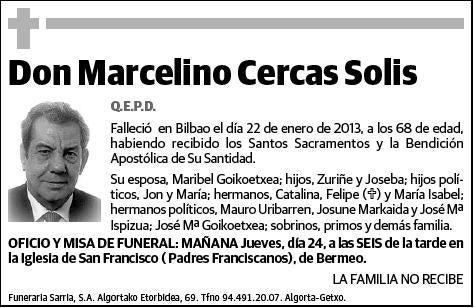 CERCAS SOLIS,MARCELINO