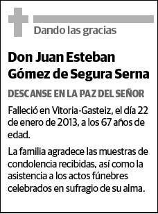 GOMEZ DE SEGURA SERNA,JUAN ESTEBAN