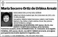 ORTIZ DE URBINA ARNAIZ,MARIA SOCORRO