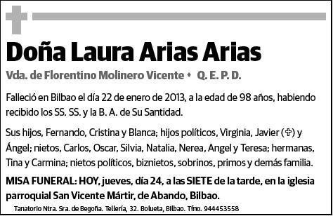 ARIAS ARIAS,LAURA