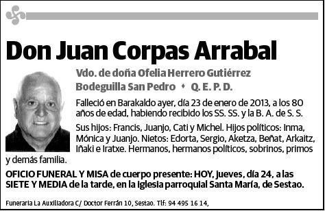 CORPAS ARRABAL,JUAN