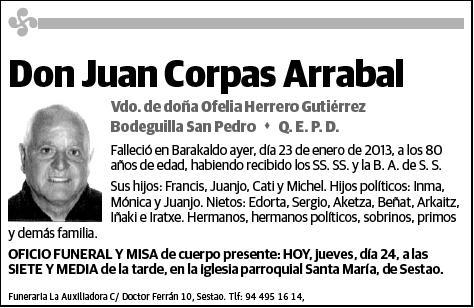 CORPAS ARRABAL,JUAN