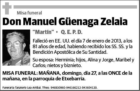 GÜENAGA ZELAIA,MANUEL