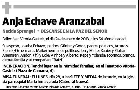 ECHAVE ARANZABAL,ANJA