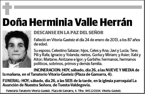 VALLE HERRAN,HERMINIA