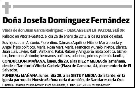 DOMINGUEZ FERNANDEZ,JOSEFA