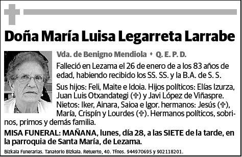 LEGARRETA LARRABE,MARIA LUISA