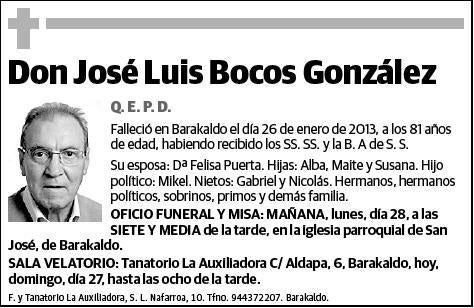 BOCOS GONZALEZ,JOSE LUIS