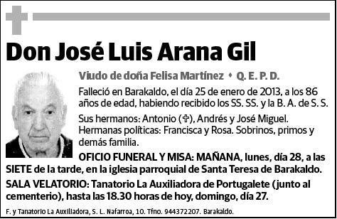 ARANA GIL,JOSE LUIS