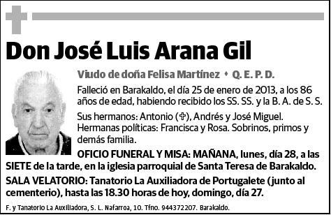 ARANA GIL,JOSE LUIS