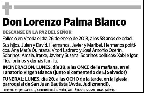 PALMA BLANCO,LORENZO