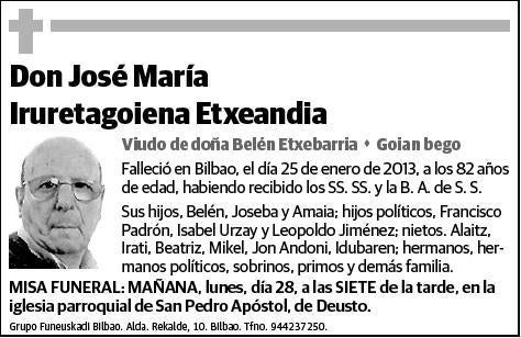 IRURETAGOIENA ETXEANDIA,JOSE MARIA