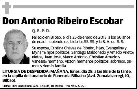 RIBEIRO ESCOBAR,ANTONIO