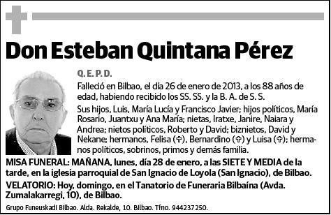 QUINTANA PEREZ,ESTEBAN