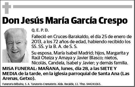 GARCIA CRESPO,JESUS MARIA