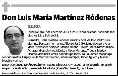 MARTINEZ RODENAS,LUIS MARIA