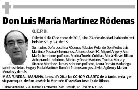 MARTINEZ RODENAS,LUIS MARIA