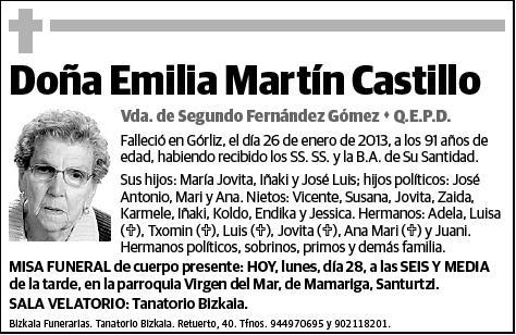 MARTIN CASTILLO,EMILIA