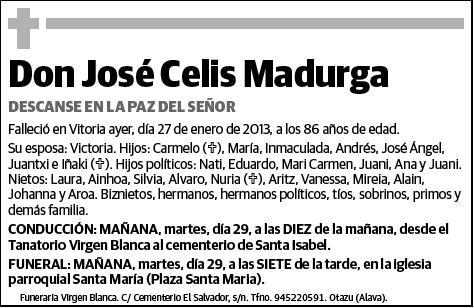 CELIS MADURGA,JOSE