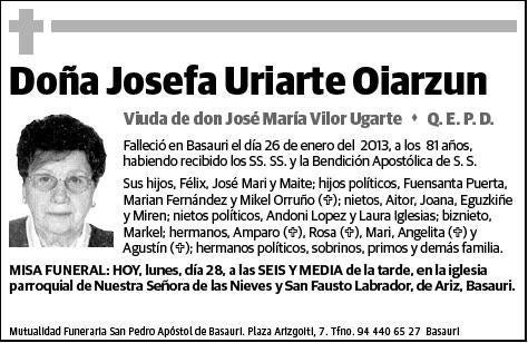 URIARTE OIARZUN,JOSEFA