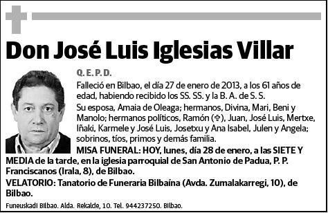 IGLESIAS VILLAR,JOSE LUIS