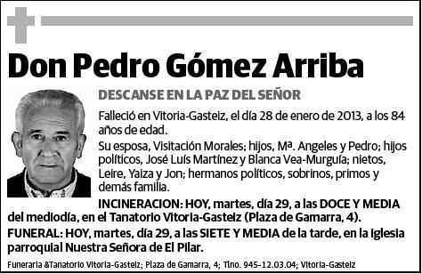 GOMEZ ARRIBA,PEDRO