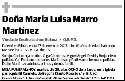 MARRO MARTINEZ,MARIA LUISA