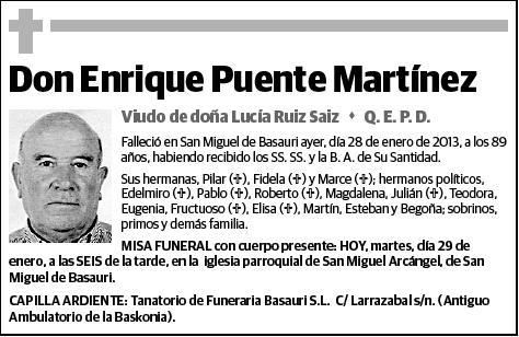 PUENTE MARTINEZ,ENRIQUE