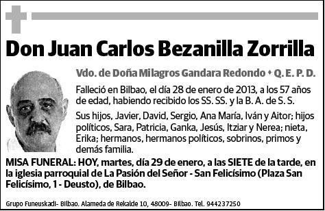 BEZANILLA ZORRILLA,JUAN CARLOS