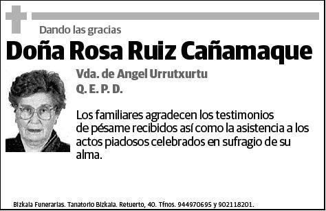 RUIZ CAÑAMAQUE,ROSA