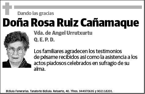 RUIZ CAÑAMAQUE,ROSA