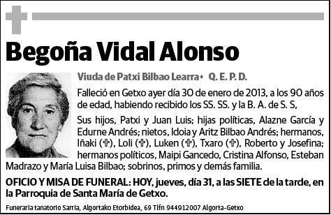 VIDAL ALONSO,BEGOÑA