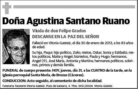 SANTANO RUANO,AGUSTINA