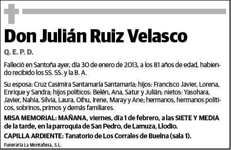 RUIZ VELASCO,JULIAN