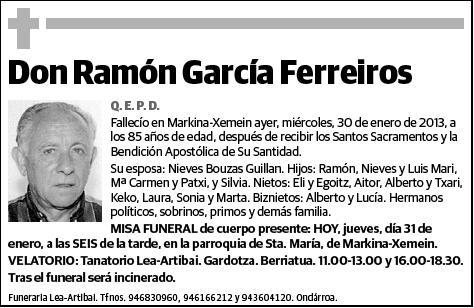 GARCIA FERREIROS,RAMON