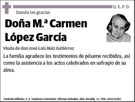 LOPEZ GARCIA,Mª CARMEN