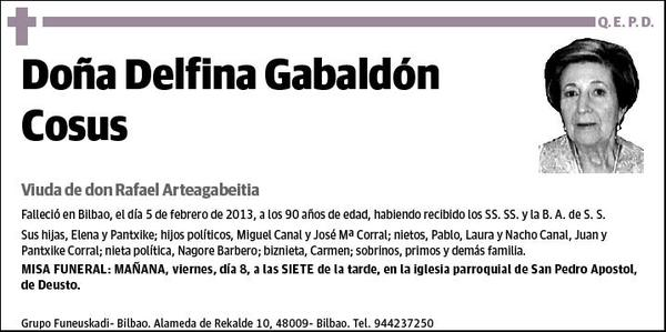 GABALDON COSUS,DELFINA