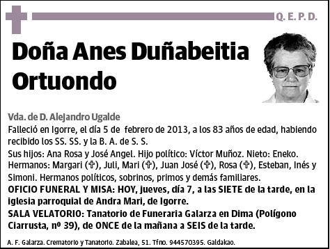 DUÑABEITIA ORTUONDO,ANES