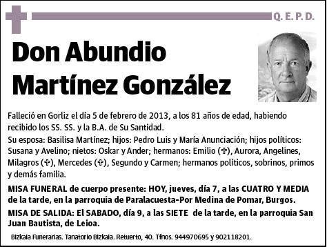 MARTINEZ GONZALEZ,ABUNDIO