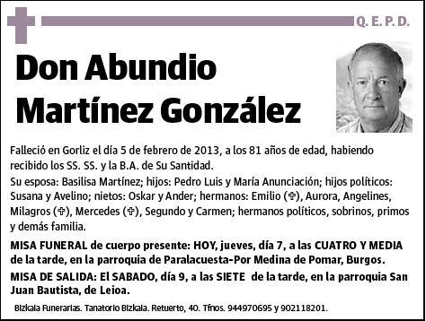 MARTINEZ GONZALEZ,ABUNDIO