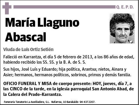 LLAGUNO ABASCAL,MARIA