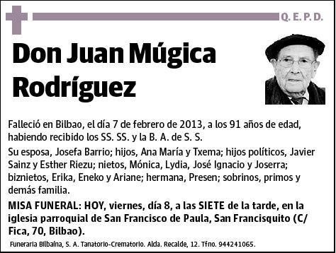 MUGICA RODRIGUEZ,JUAN