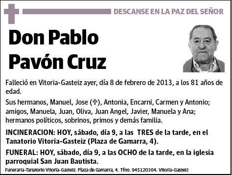 PAVON CRUZ,PABLO