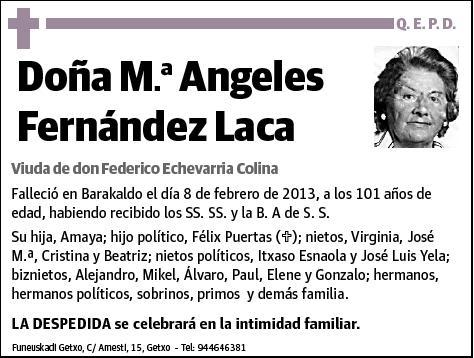 FERNANDEZ LACA,MARIA ANGELES