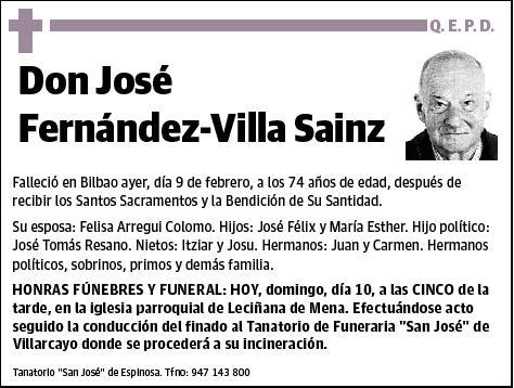 FERNANDEZ-VILLA SAINZ,JOSE