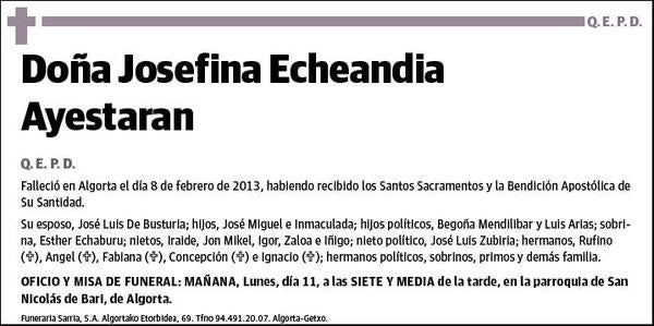 ECHEANDIA AYESTARAN,JOSEFINA