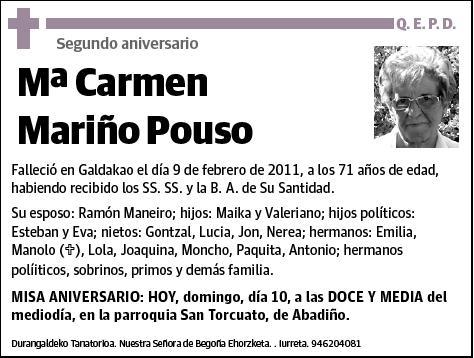 MARIÑO POUSO,Mª CARMEN