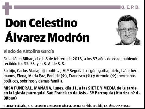 ALVAREZ MODRON,CELESTINO