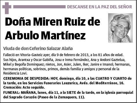 RUIZ DE ARBULO MARTINEZ,MIREN